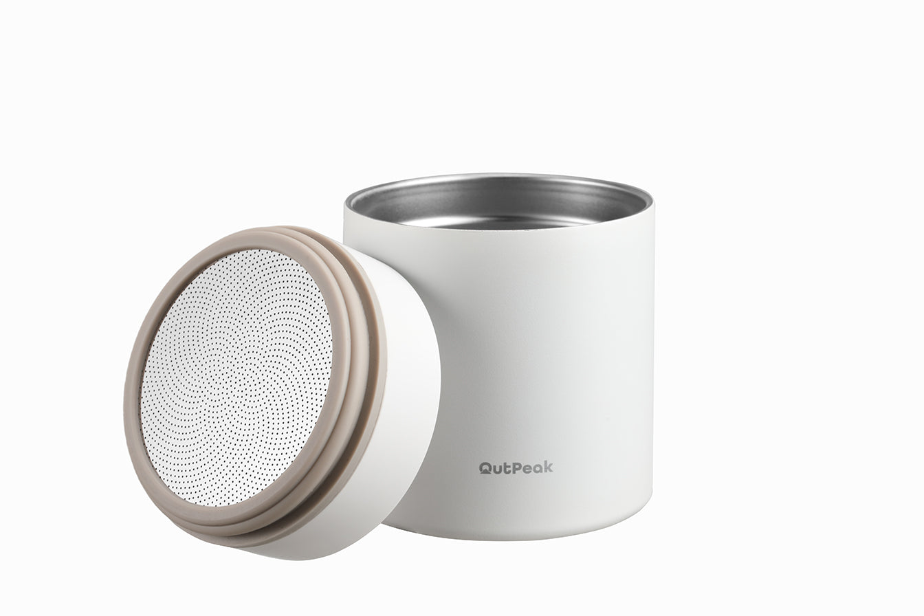 Outpeak Smart Electric Vacuum Coffee Canister - Pearl White